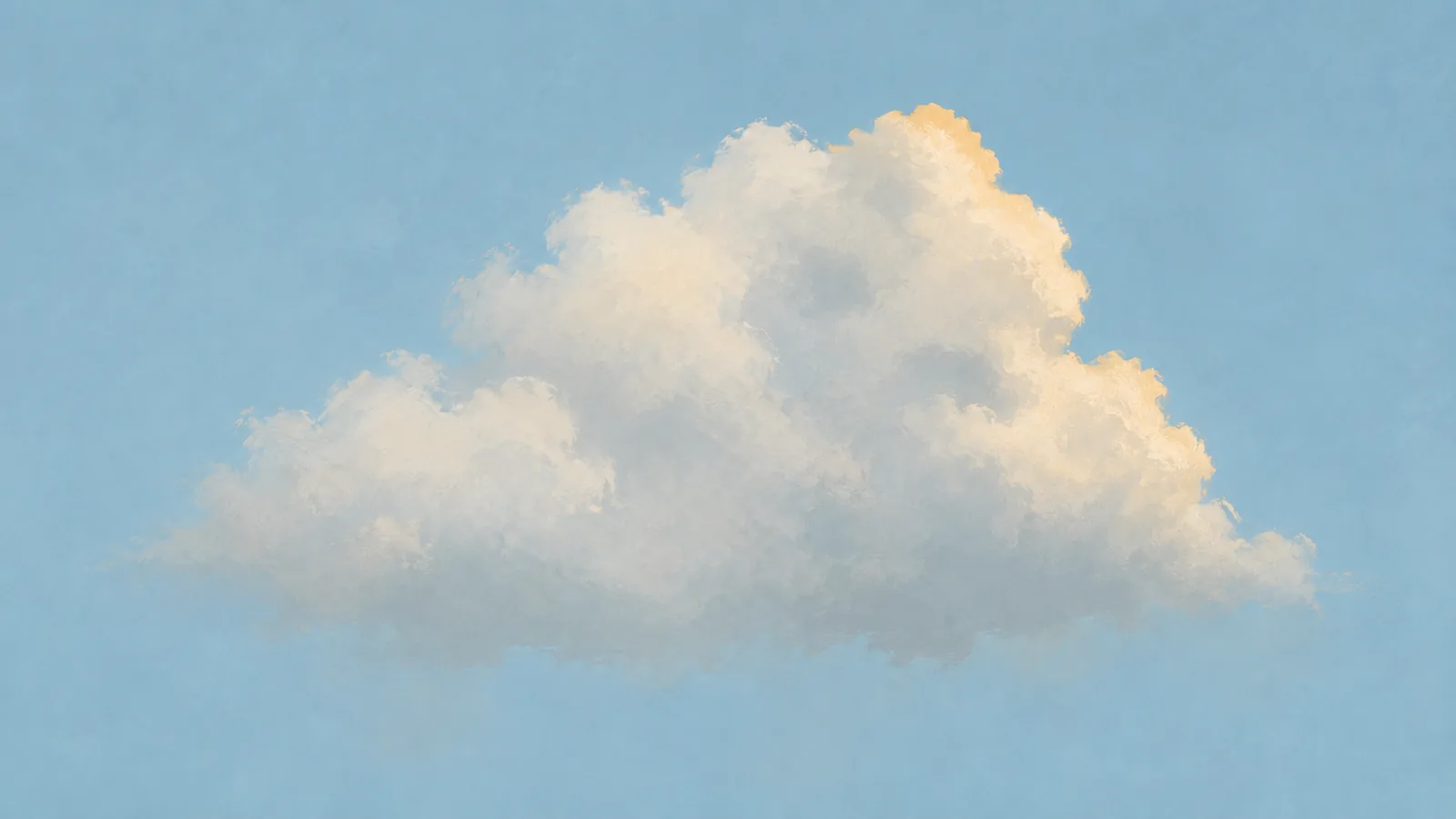 Una nube que insinúa un rostro sin llegar a serlo